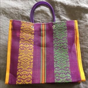 Bright Color Small Plastic Tote Bag Kids New